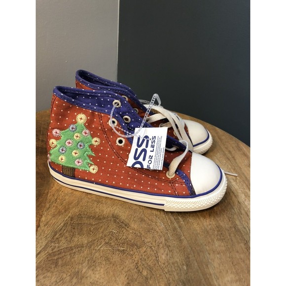 New Converse Chuck Taylor All Star Kids Christmas Tree Sneaker Toddler Size 10 - Picture 3 of 8